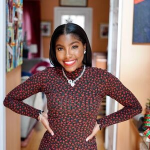 Topshop Black and Red Midi Dress